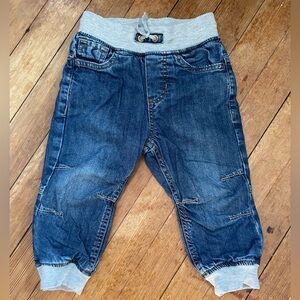 Polarn O. Pyret Jersey Lined Denim Joggers 12-18 mo